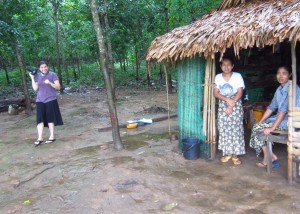 Learning wage rates and local expenses at a tea shop near Thaton